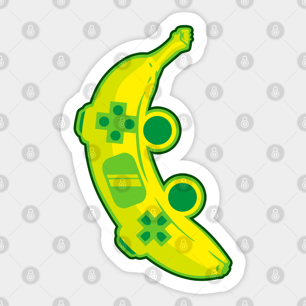 Banana Game Controller Gamer Fruit Food Technology Pop Art Banana
